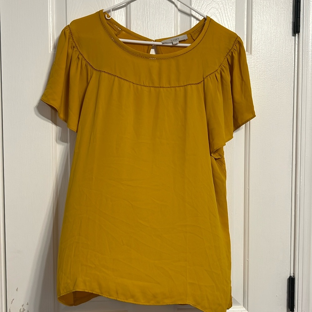 Loft | Lightweight yellow blouse